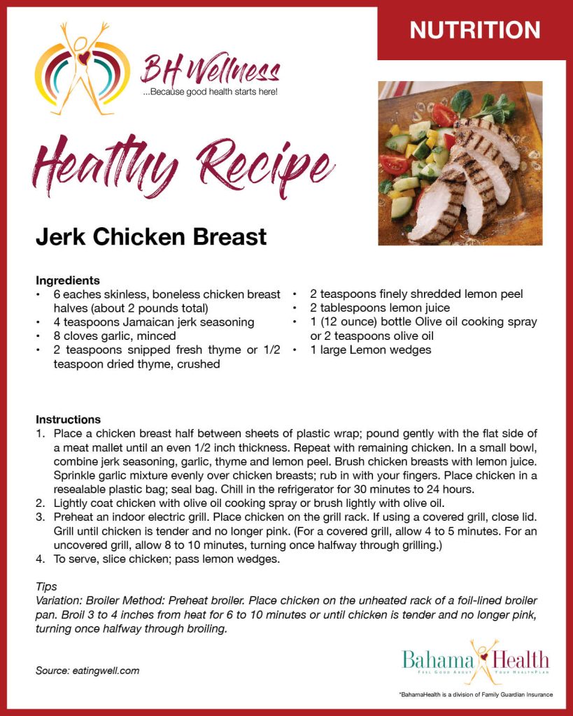 Jerk Chicken Breast Bahama Health