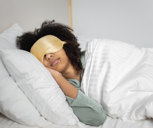 A woman sleeping peacefully.